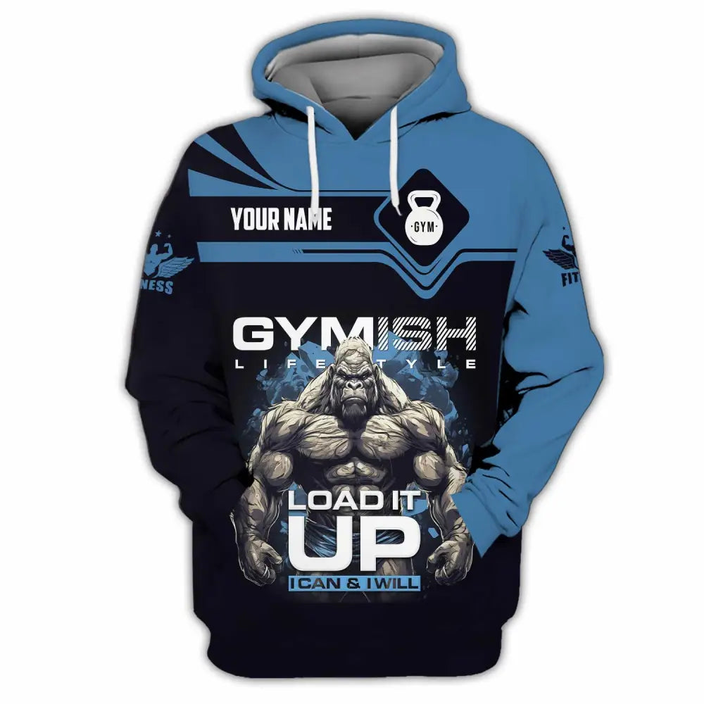 Unisex Shirt - Custom Gymish Life Style Load It Up Shirt Hoodie / S T-shirt