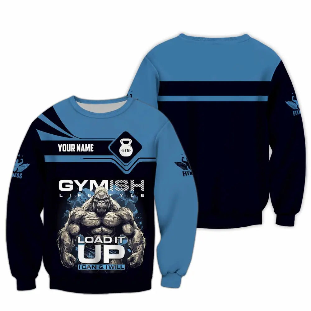 Unisex Shirt - Custom Gymish Life Style Load It Up Shirt Long Sleeve / S T-shirt