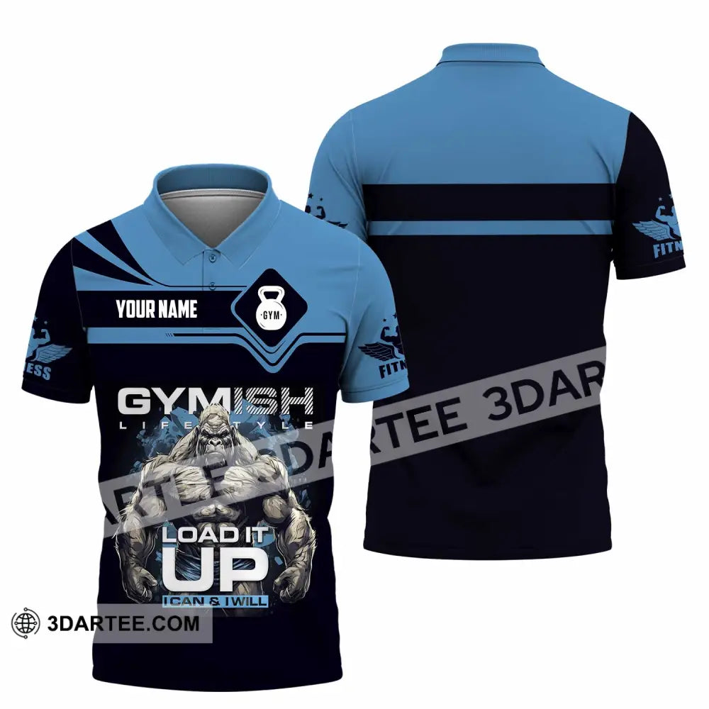 Unisex Shirt - Custom Gymish Life Style Load It Up Shirt Polo Shirt / S T-shirt