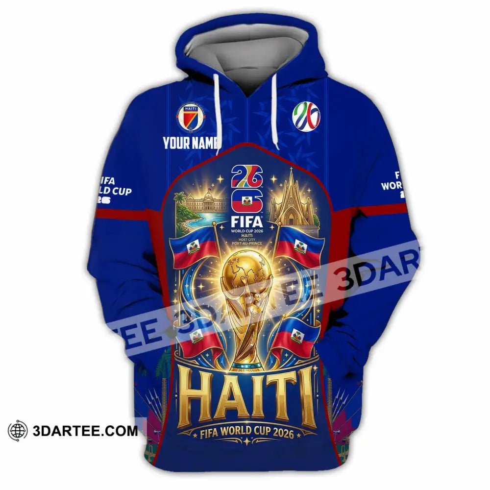 Unisex Shirt - Custom Haiti World Cup 2026 Shirt - Hoodie / S - T-shirt