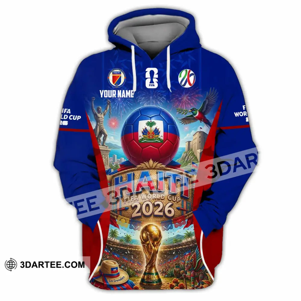 Unisex Shirt - Custom Haiti World Cup 2026 Shirt - Hoodie / S - T-shirt