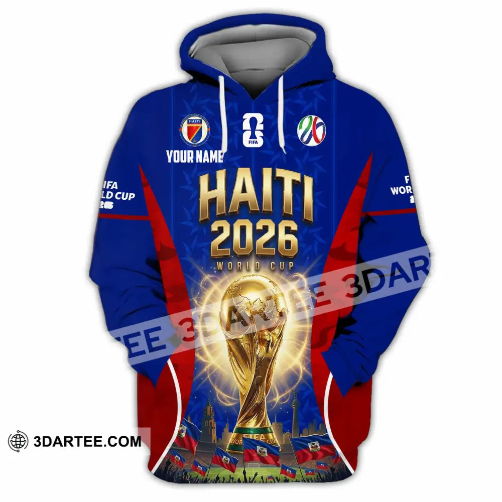 Unisex Shirt - Custom Haiti World Cup 2026 Shirt - Hoodie / S - T-shirt