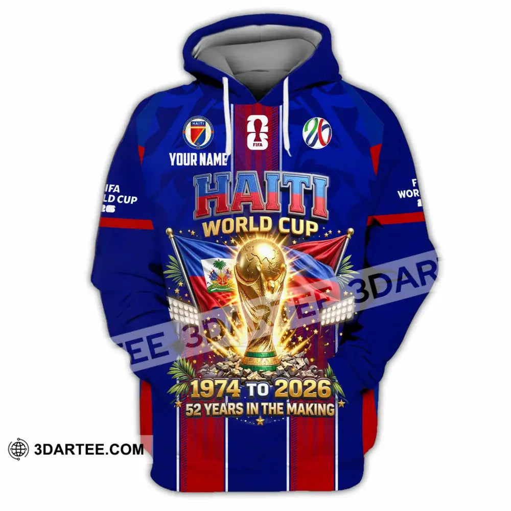 Unisex Shirt - Custom Haiti World Cup 2026 Shirt - Hoodie / S - T-shirt