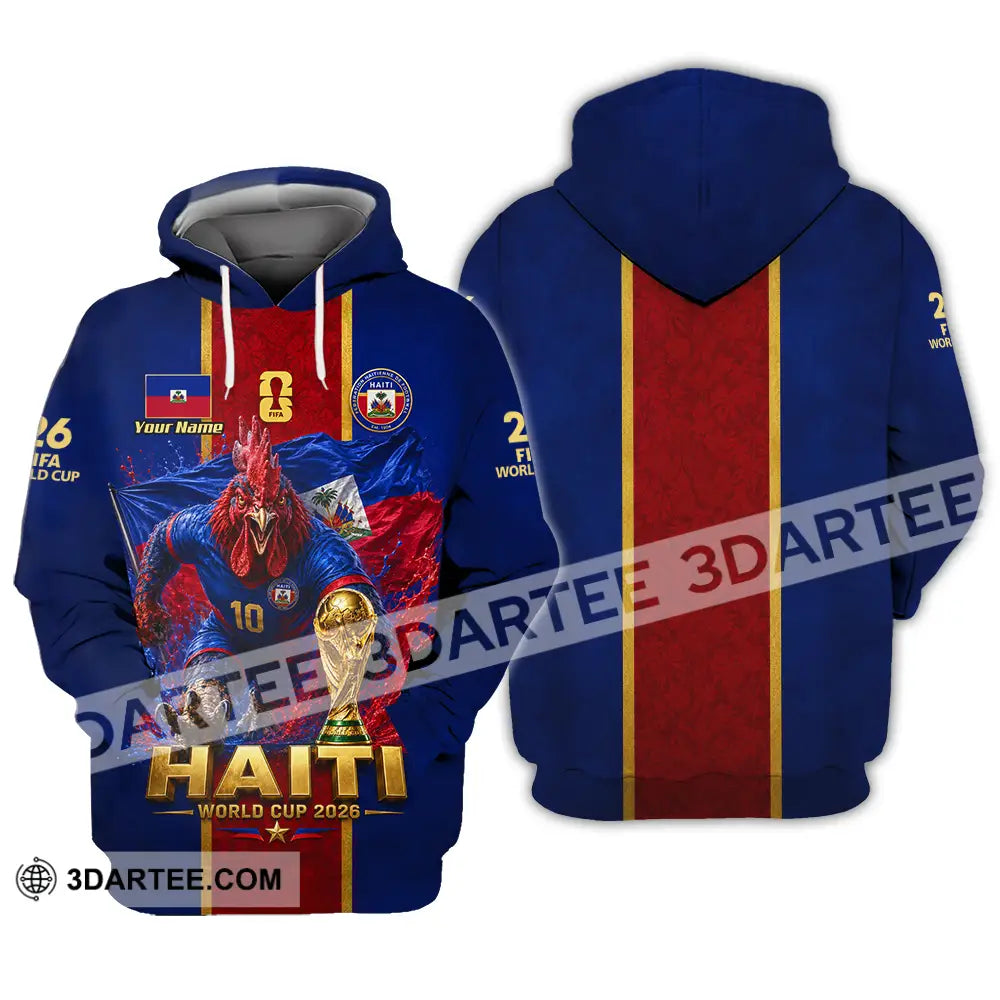 Unisex Shirt - Custom Haiti World Cup 2026 Shirt - Hoodie / S - T-shirt