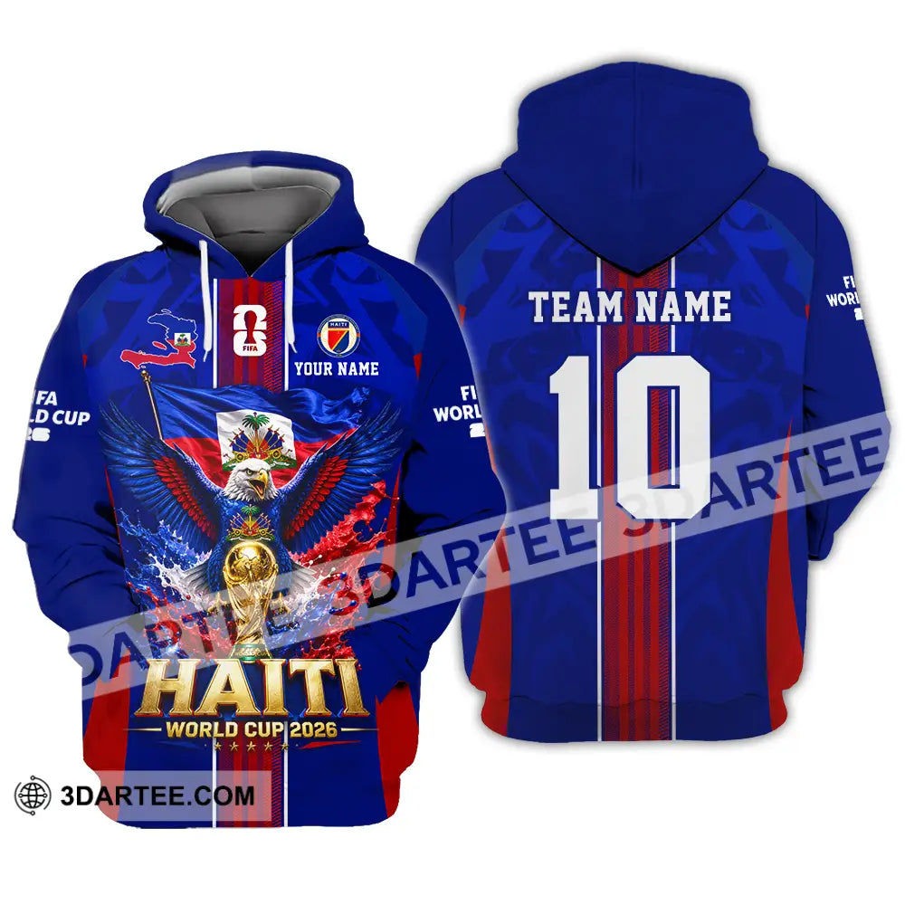 Unisex Shirt - Custom Haiti World Cup 2026 Shirt - Hoodie / S - T-shirt
