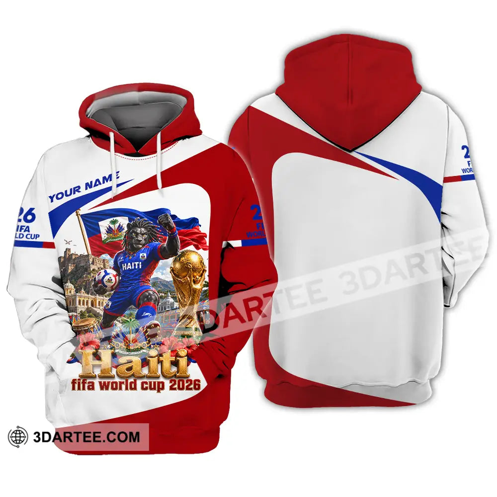 Unisex Shirt - Custom Haiti World Cup 2026 Shirt - Hoodie / S - T-shirt