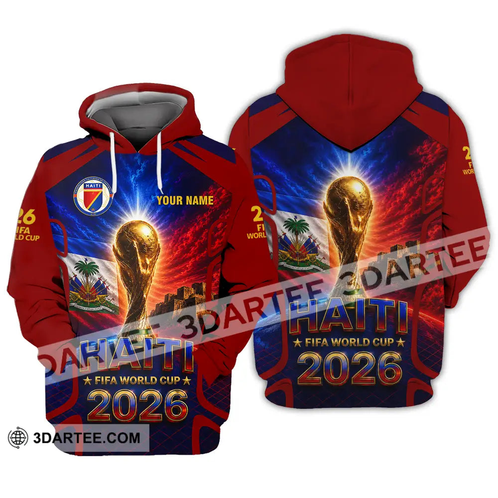 Unisex Shirt - Custom Haiti World Cup 2026 Shirt - Hoodie / S - T-shirt