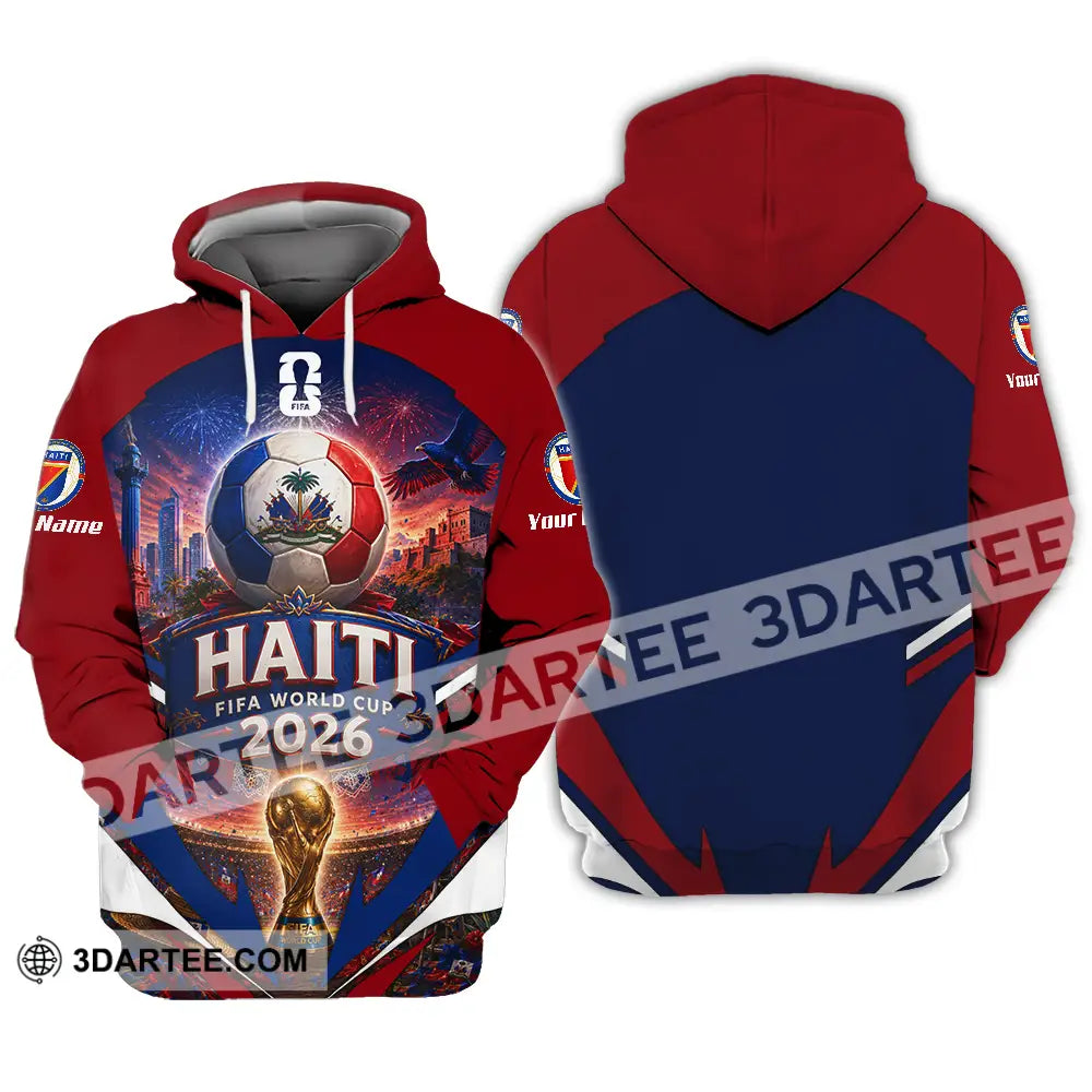 Unisex Shirt - Custom Haiti World Cup 2026 Shirt - Hoodie / S - T-shirt