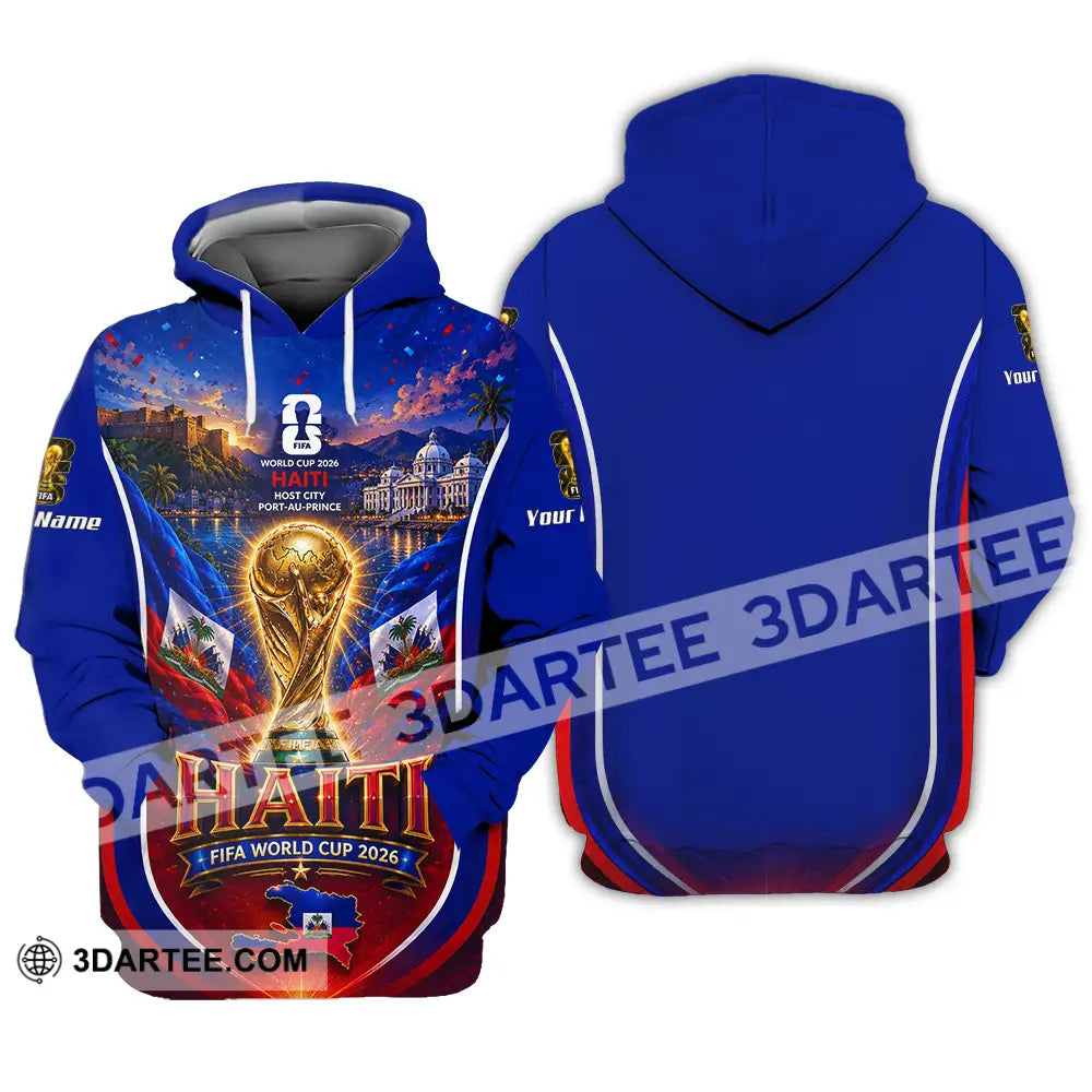 Unisex Shirt - Custom Haiti World Cup 2026 Shirt - Hoodie / S - T-shirt