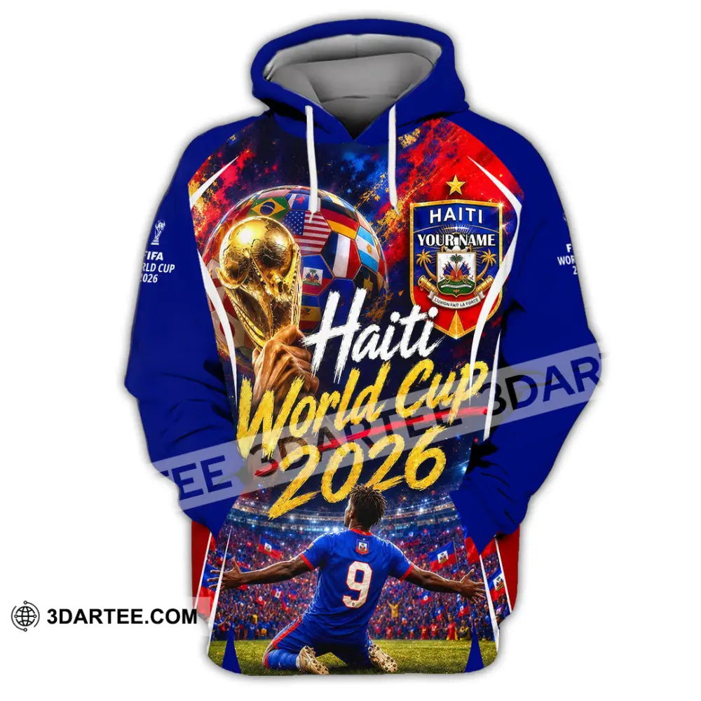 Unisex Shirt - Custom Haiti World Cup 2026 Shirt - Hoodie / S - T-shirt