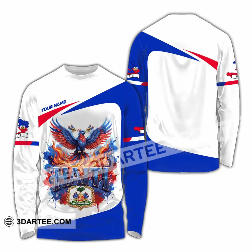 Unisex Shirt - Custom Haiti Shirt - Long Sleeve Shirt / S - T-shirt