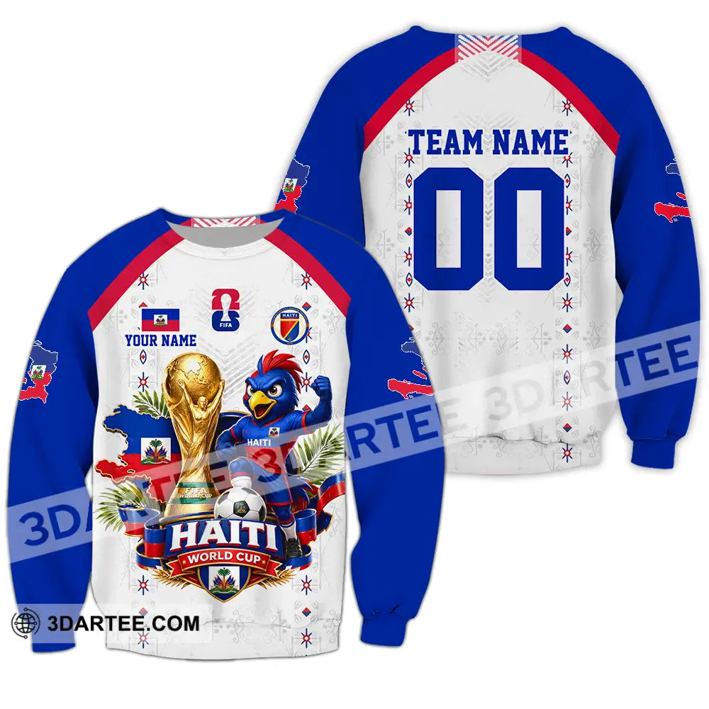 Unisex Shirt - Custom Haiti World Cup 2026 Shirt - Long Sleeve / S - T-shirt