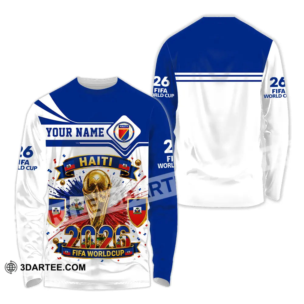 Unisex Shirt - Custom Haiti World Cup 2026 Shirt - Long Sleeve Shirt / S - T-shirt
