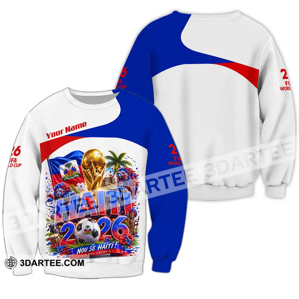 Unisex Shirt - Custom Haiti World Cup 2026 Shirt - Long Sleeve / S - T-shirt