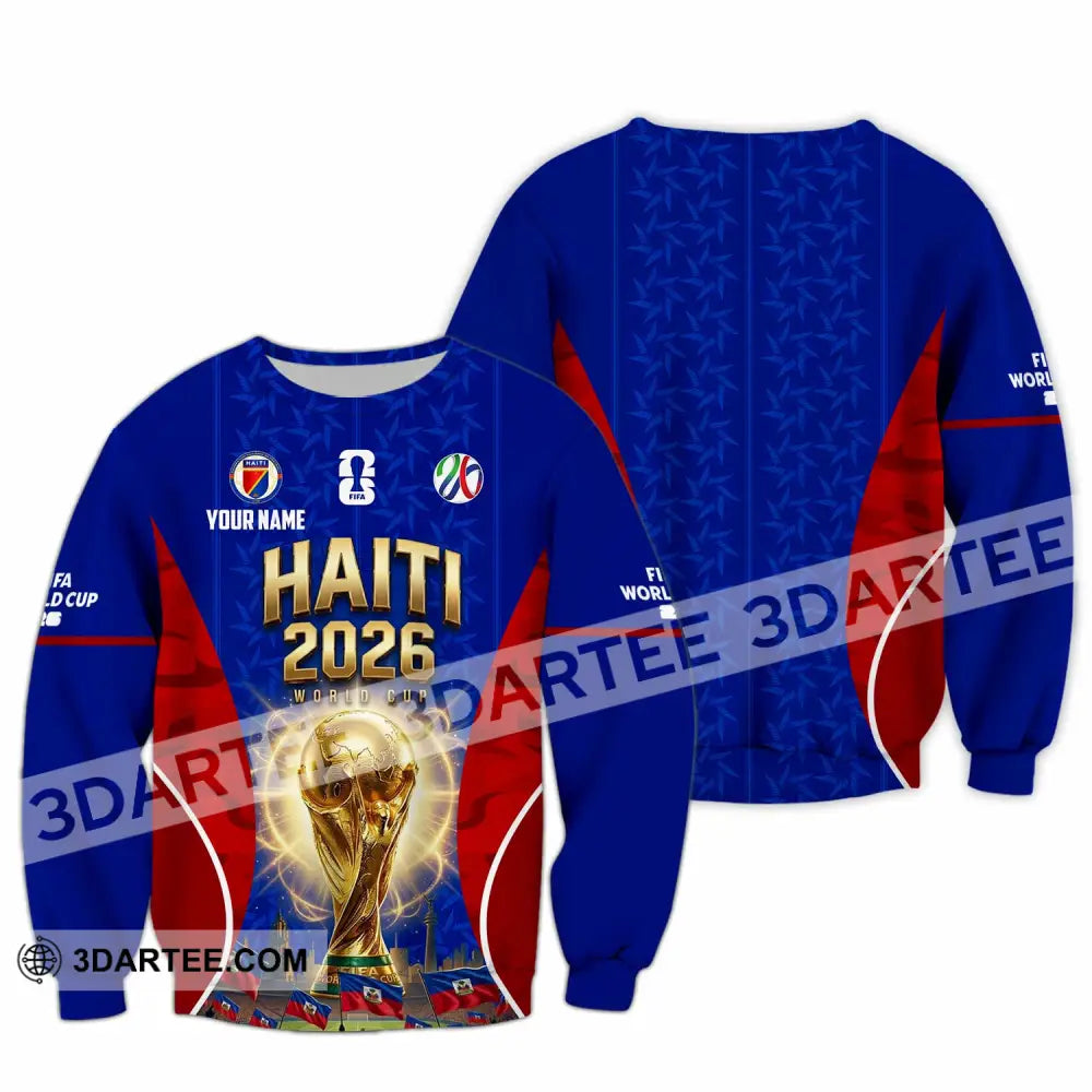 Unisex Shirt - Custom Haiti World Cup 2026 Shirt - Long Sleeve / S - T-shirt