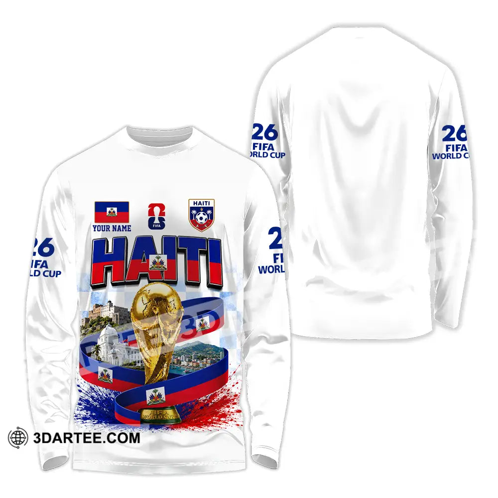 Unisex Shirt - Custom Haiti World Cup 2026 Shirt - Long Sleeve Shirt / S - T-shirt