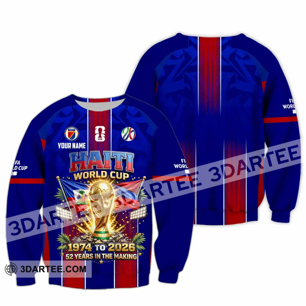 Unisex Shirt - Custom Haiti World Cup 2026 Shirt - Long Sleeve / S - T-shirt