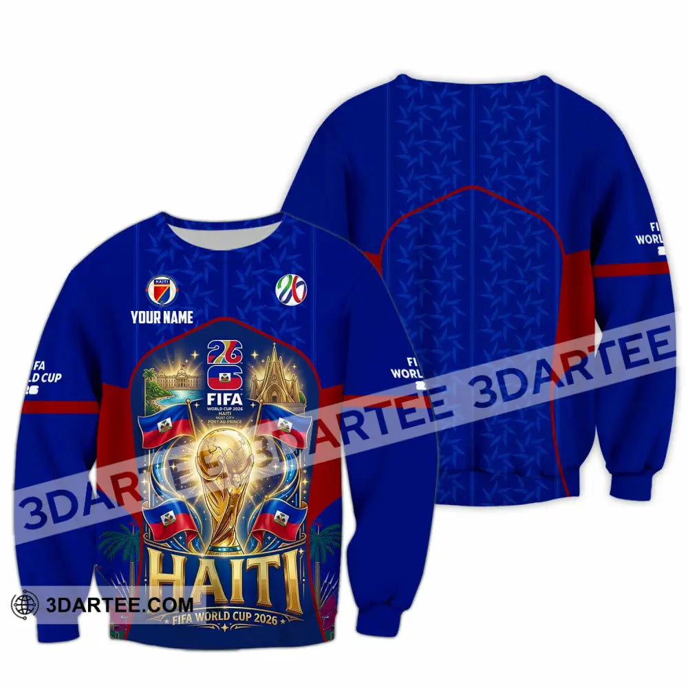 Unisex Shirt - Custom Haiti World Cup 2026 Shirt - Long Sleeve / S - T-shirt