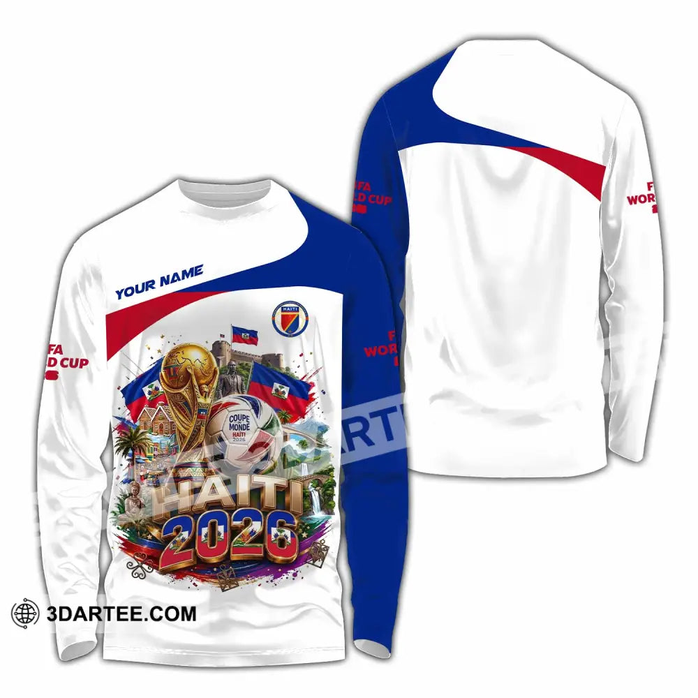 Unisex Shirt - Custom Haiti World Cup 2026 Shirt - Long Sleeve Shirt / S - T-shirt