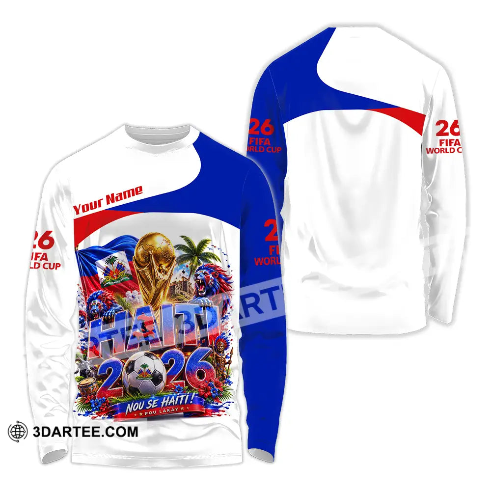 Unisex Shirt - Custom Haiti World Cup 2026 Shirt - Long Sleeve Shirt / S - T-shirt