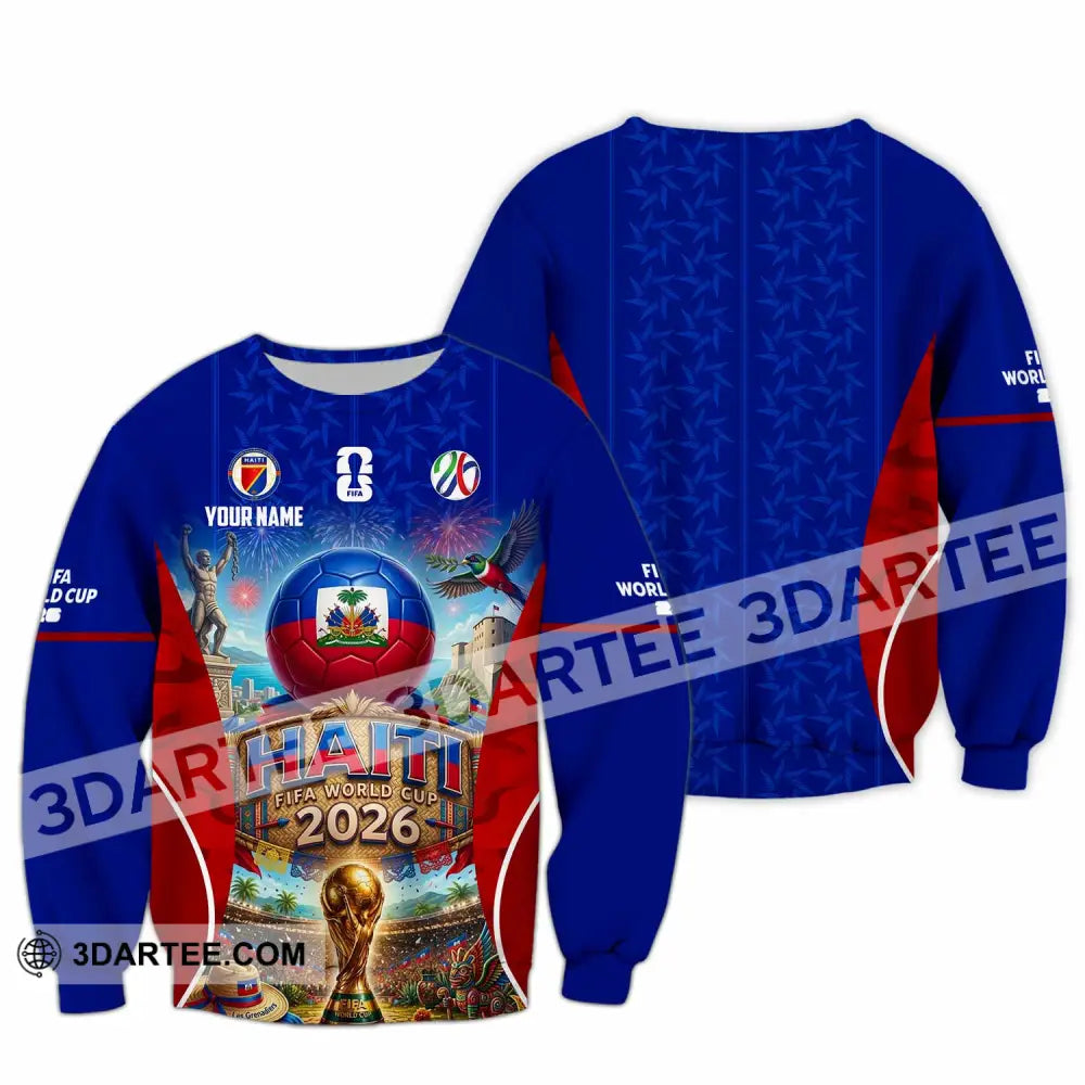 Unisex Shirt - Custom Haiti World Cup 2026 Shirt - Long Sleeve / S - T-shirt