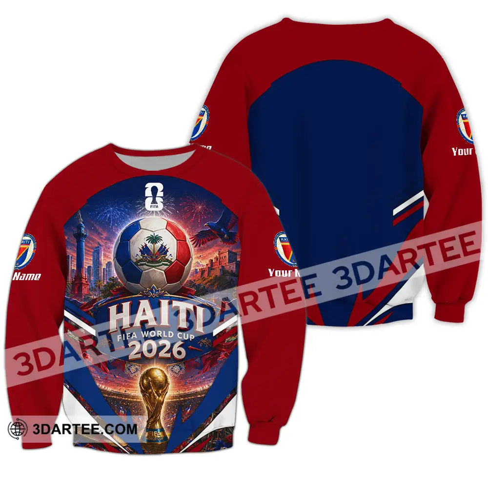 Unisex Shirt - Custom Haiti World Cup 2026 Shirt - Long Sleeve / S - T-shirt