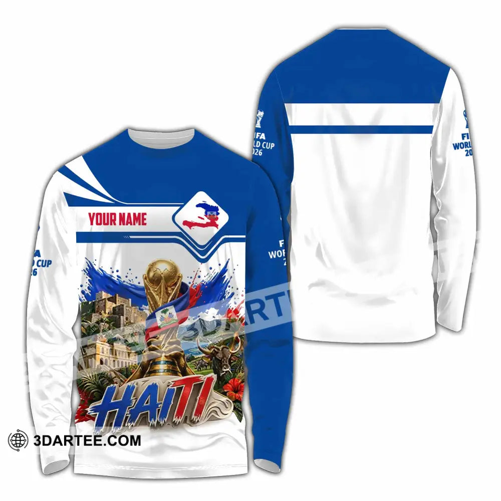 Unisex Shirt - Custom Haiti World Cup 2026 Shirt - Long Sleeve Shirt / S - T-shirt