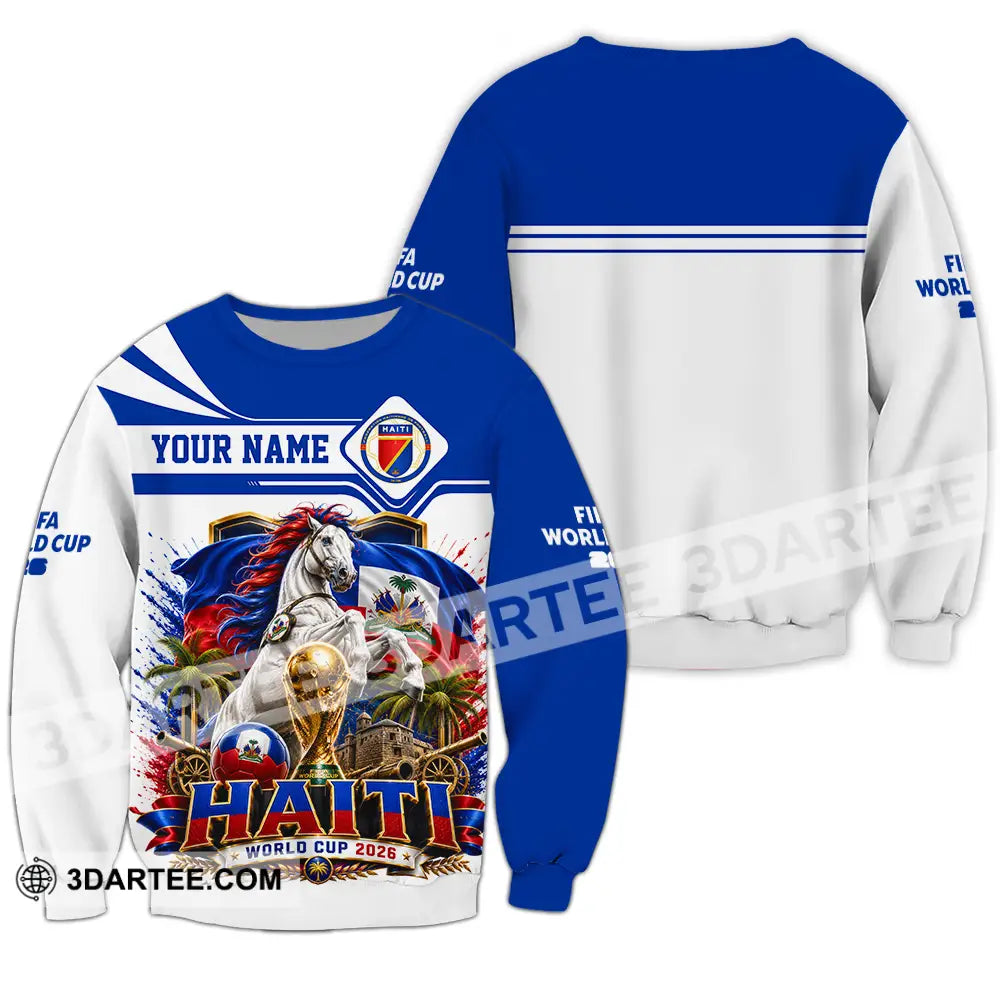 Unisex Shirt - Custom Haiti World Cup 2026 Shirt - Long Sleeve / S - T-shirt