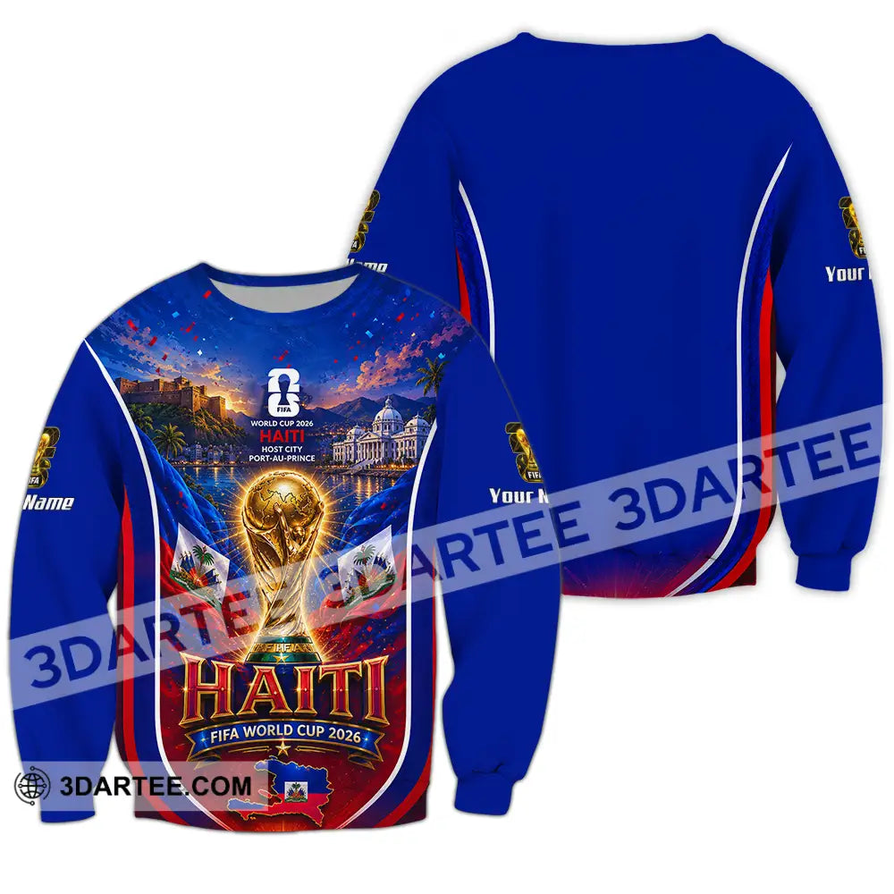 Unisex Shirt - Custom Haiti World Cup 2026 Shirt - Long Sleeve / S - T-shirt