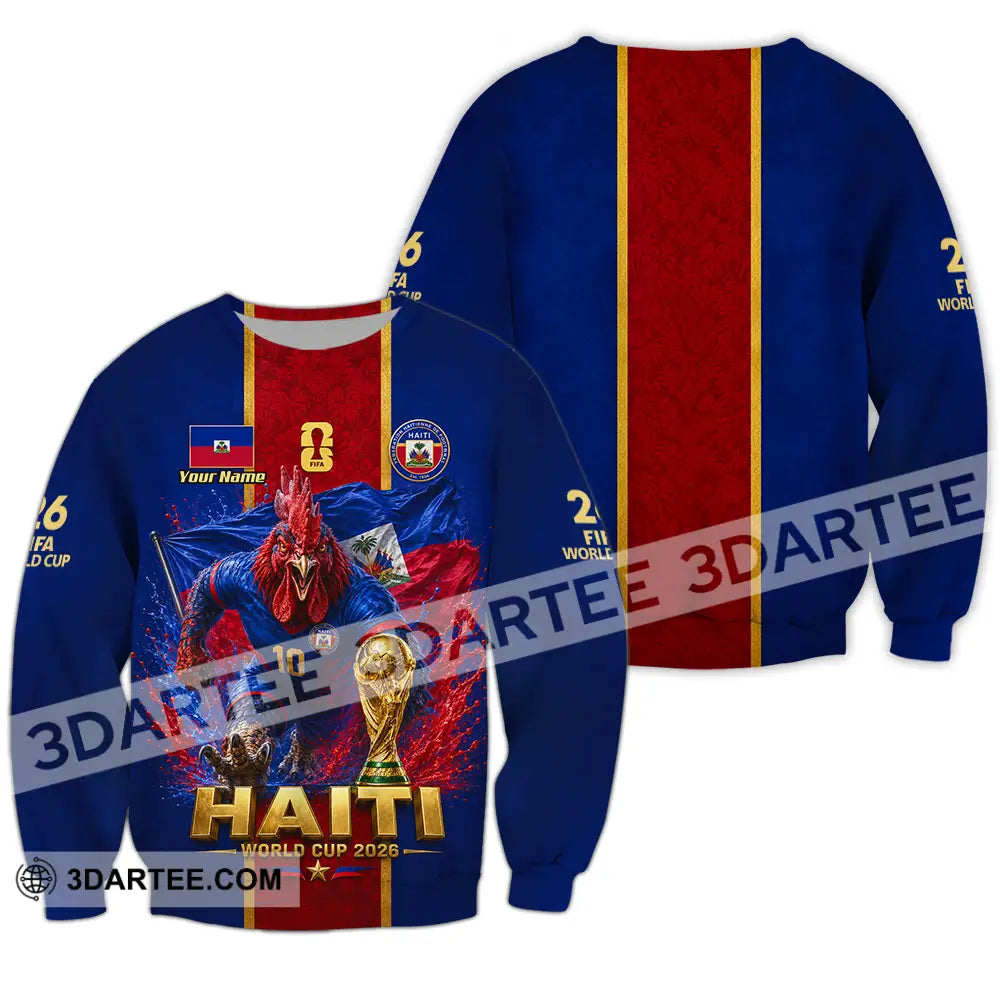Unisex Shirt - Custom Haiti World Cup 2026 Shirt - Long Sleeve / S - T-shirt