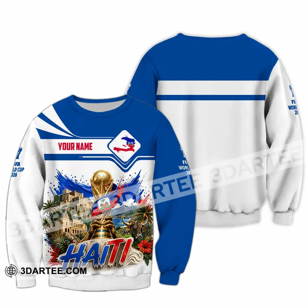 Unisex Shirt - Custom Haiti World Cup 2026 Shirt - Long Sleeve / S - T-shirt