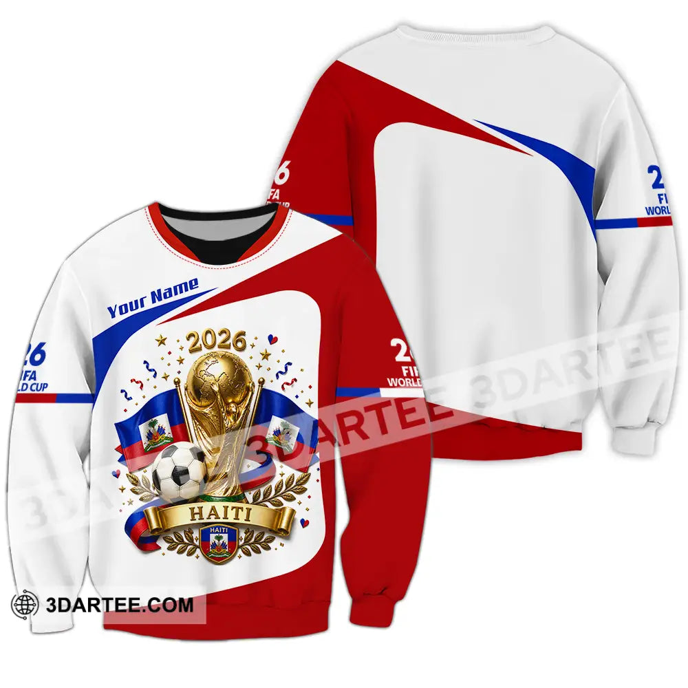 Unisex Shirt - Custom Haiti World Cup 2026 Shirt - Long Sleeve / S - T-shirt