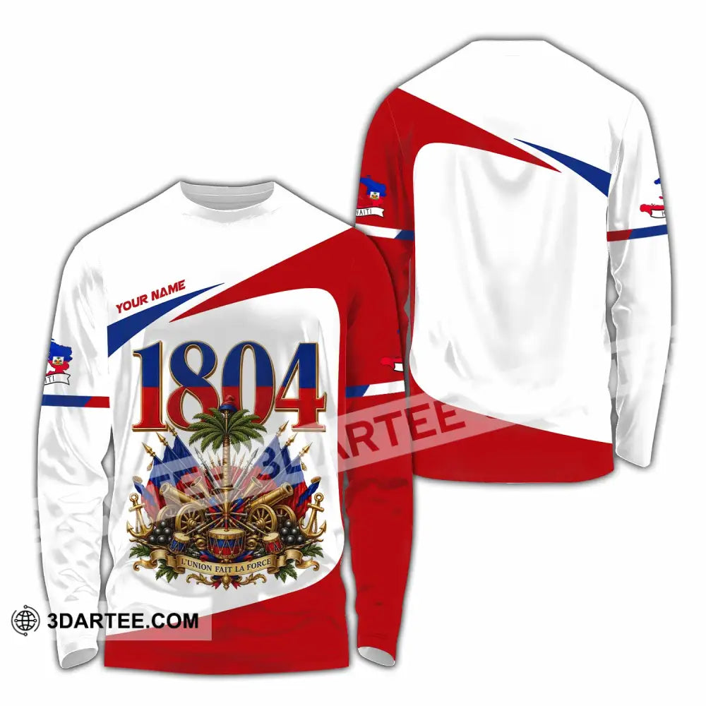 Unisex Shirt - Custom Haiti Shirt - Long Sleeve Shirt / S - T-shirt