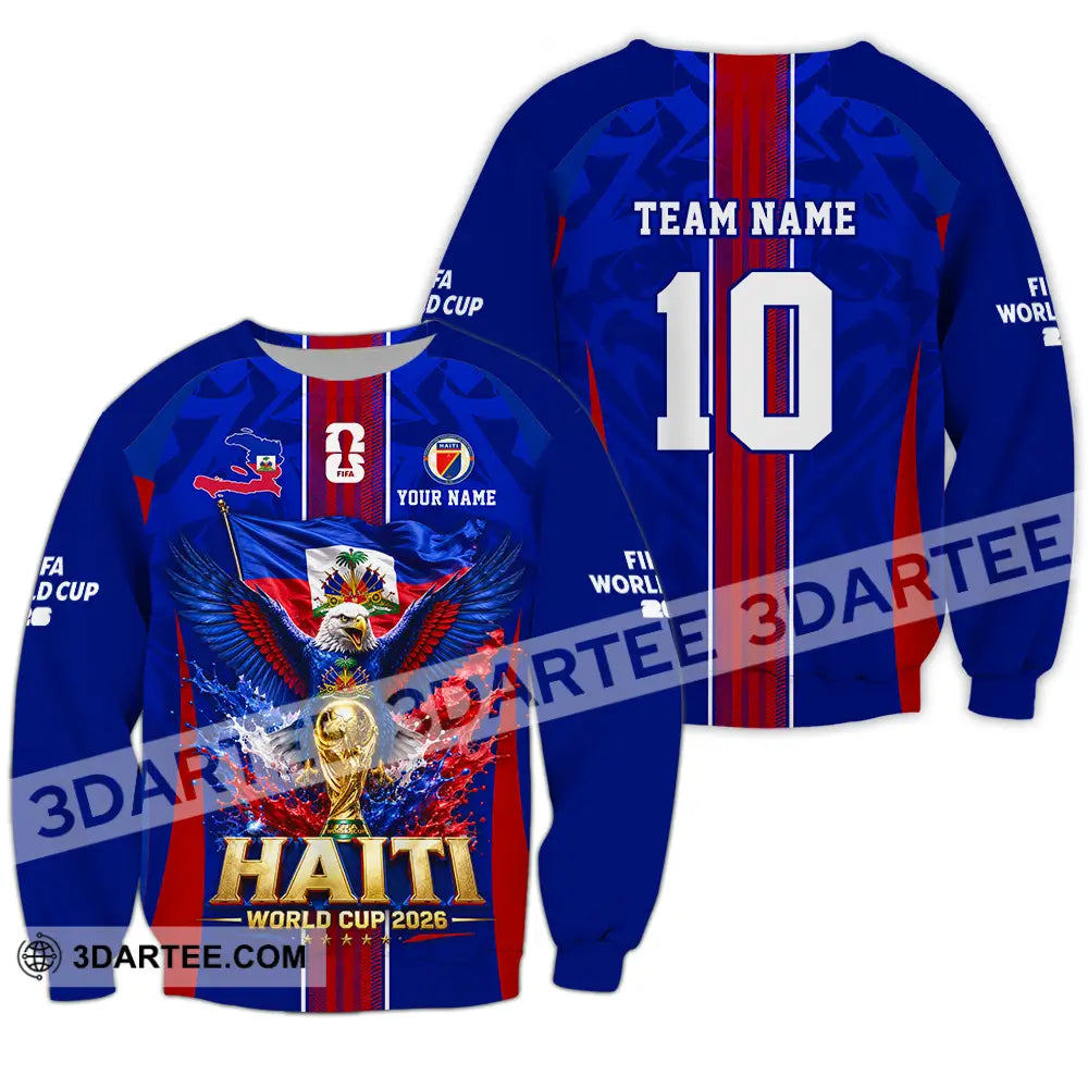 Unisex Shirt - Custom Haiti World Cup 2026 Shirt - Long Sleeve / S - T-shirt