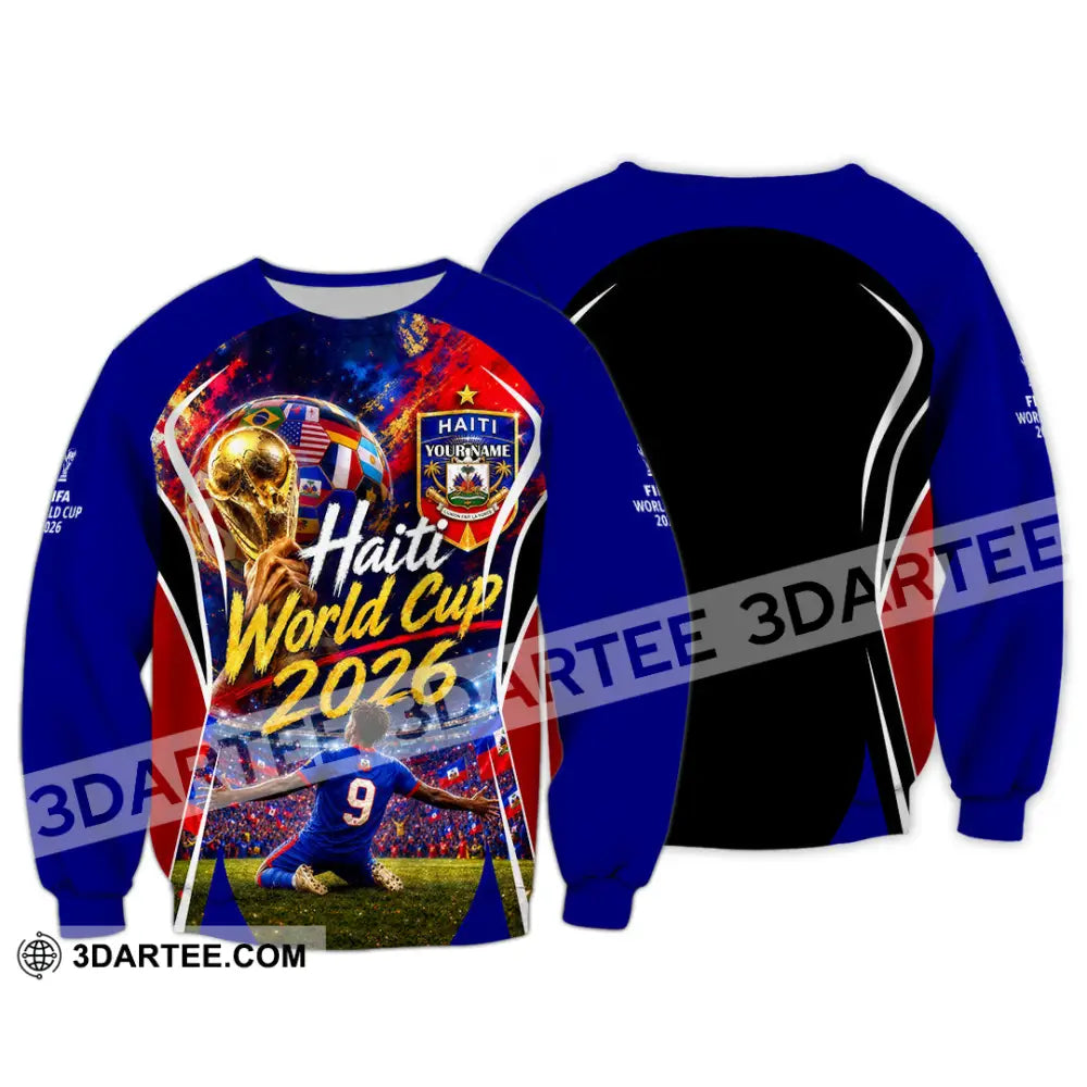 Unisex Shirt - Custom Haiti World Cup 2026 Shirt - Long Sleeve / S - T-shirt