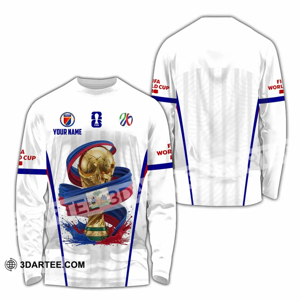 Unisex Shirt - Custom Haiti World Cup 2026 Shirt - Long Sleeve Shirt / S - T-shirt