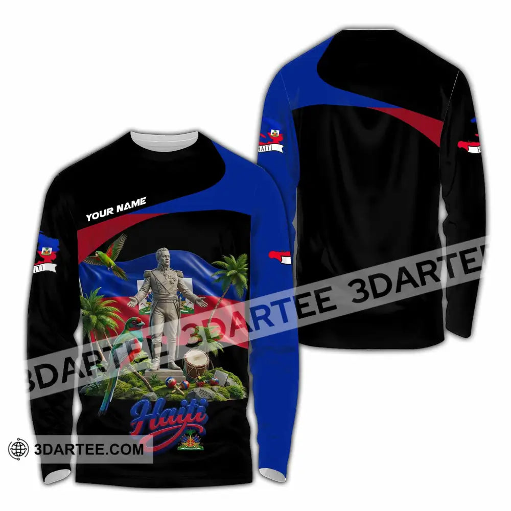 Unisex Shirt - Custom Haiti Shirt - Long Sleeve Shirt / S - T-shirt