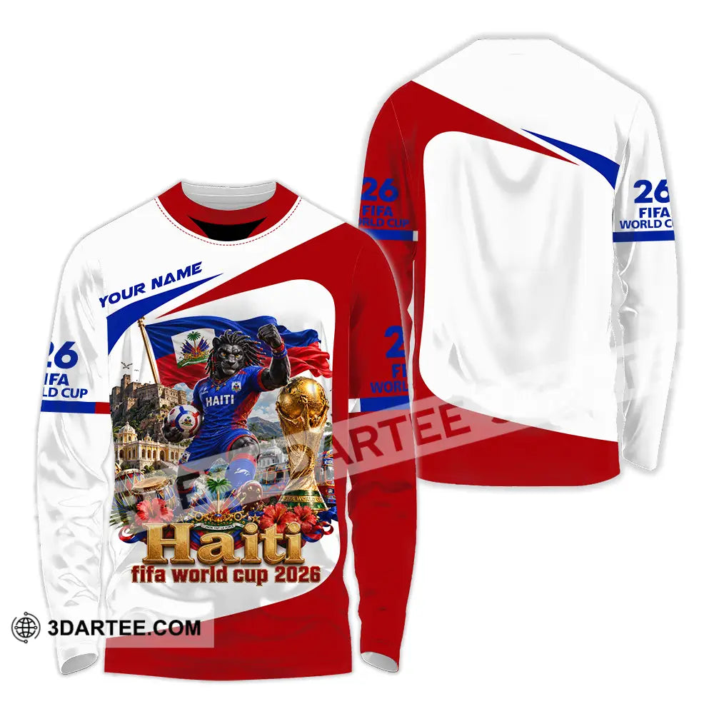 Unisex Shirt - Custom Haiti World Cup 2026 Shirt - Long Sleeve Shirt / S - T-shirt
