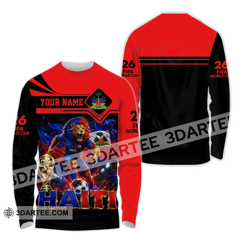 Unisex Shirt - Custom Haiti World Cup 2026 Shirt - Long Sleeve Shirt / S - T-shirt