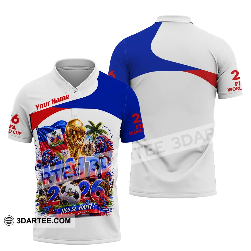 Unisex Shirt - Custom Haiti World Cup 2026 Shirt - Polo Shirt / S - T-shirt