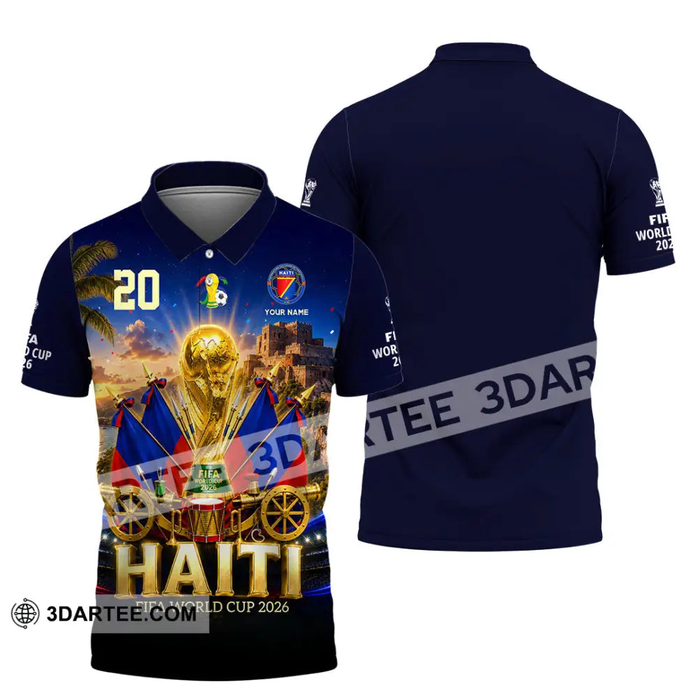 Unisex Shirt - Custom Haiti World Cup 2026 Shirt - Polo Shirt / S - T-shirt