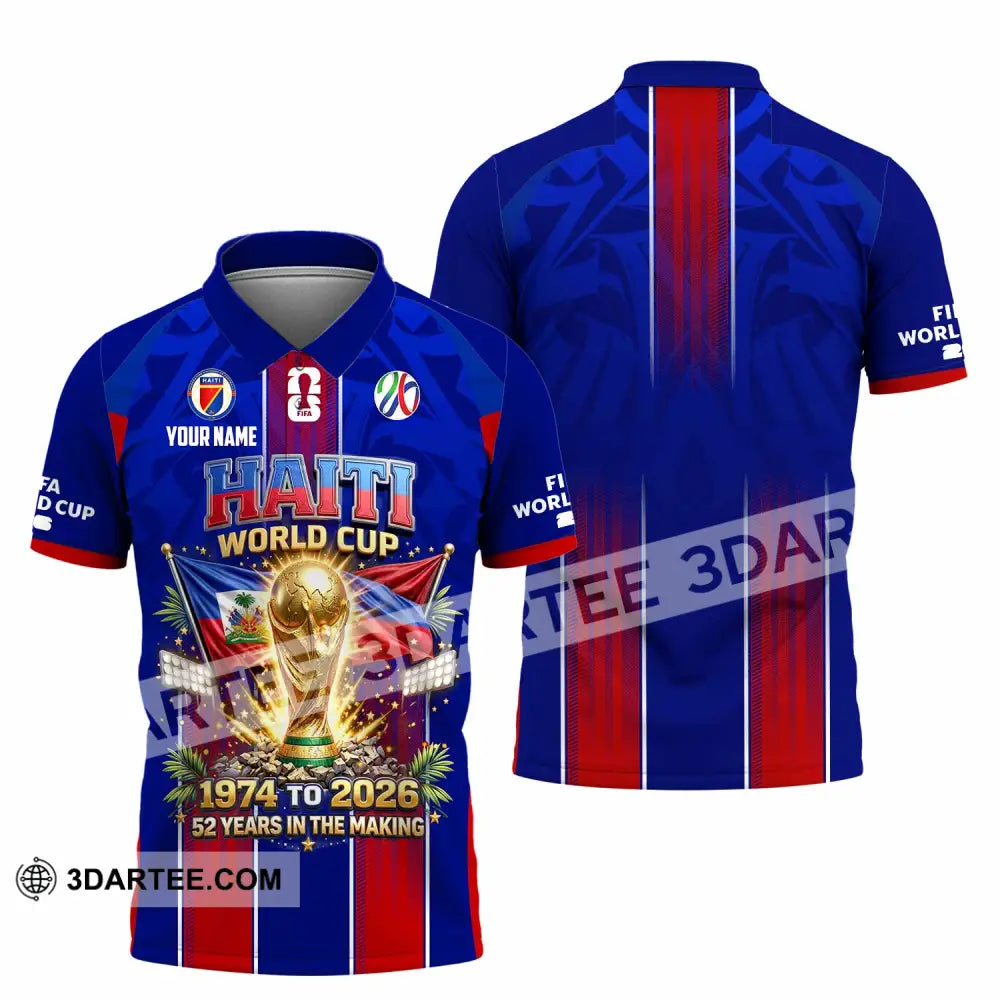 Unisex Shirt - Custom Haiti World Cup 2026 Shirt - Polo Shirt / S - T-shirt