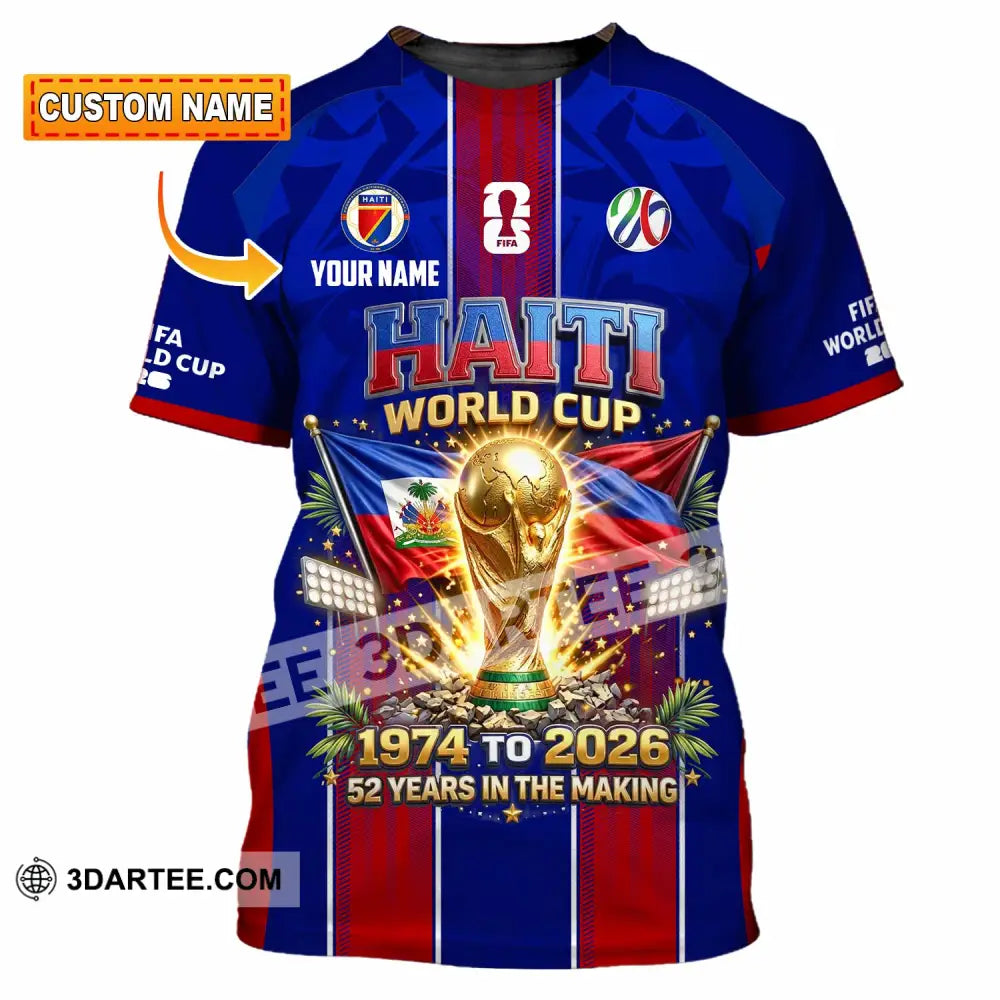 Unisex Shirt - Custom Haiti World Cup 2026 Shirt - T-shirt