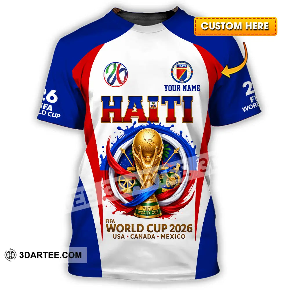 Unisex Shirt - Custom Haiti World Cup 2026 Shirt - T-shirt