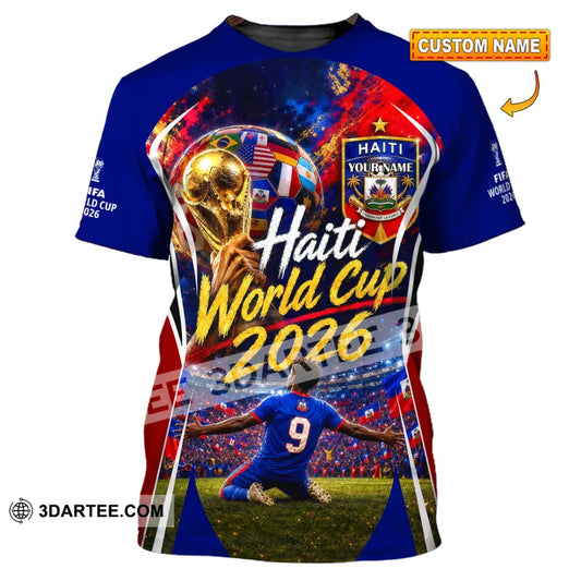 Unisex Shirt - Custom Haiti World Cup 2026 Shirt - T-shirt