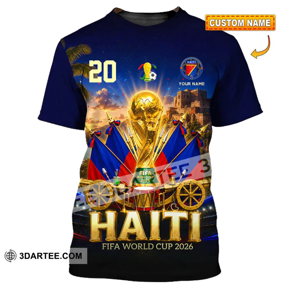 Unisex Shirt - Custom Haiti World Cup 2026 Shirt - T-shirt