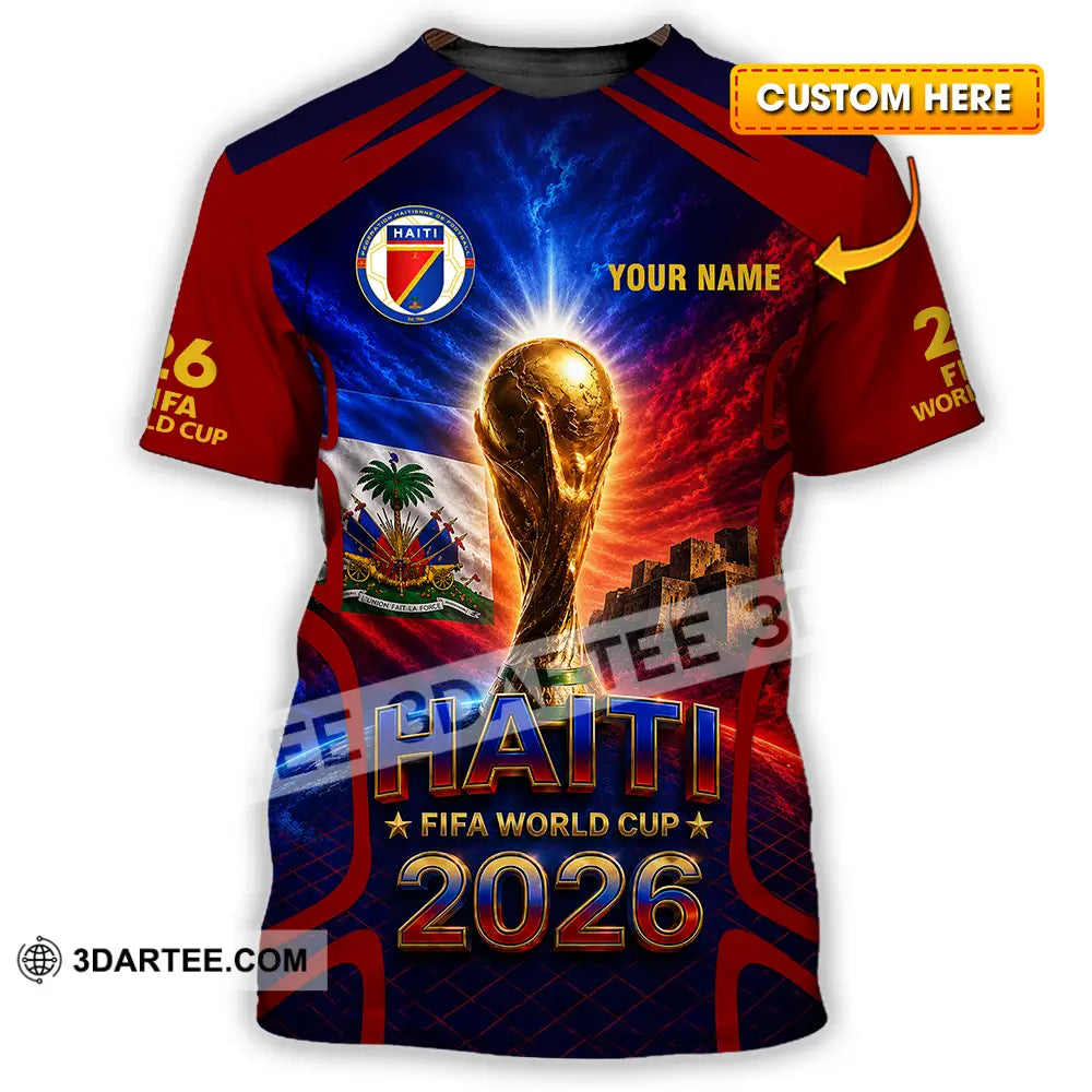 Unisex Shirt - Custom Haiti World Cup 2026 Shirt - T-shirt