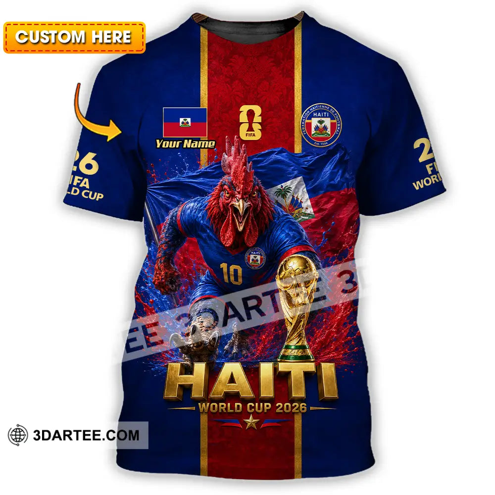 Unisex Shirt - Custom Haiti World Cup 2026 Shirt - T-shirt