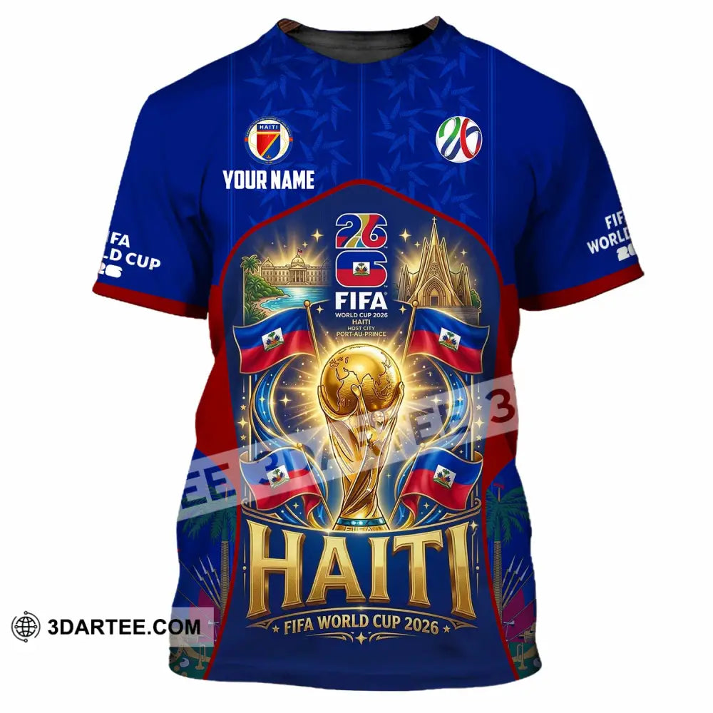 Unisex Shirt - Custom Haiti World Cup 2026 Shirt - T-Shirt / S - T-shirt