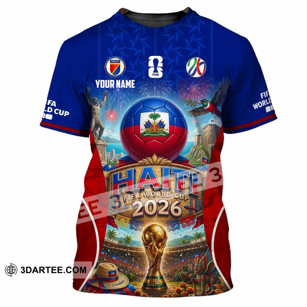 Unisex Shirt - Custom Haiti World Cup 2026 Shirt - T-Shirt / S - T-shirt